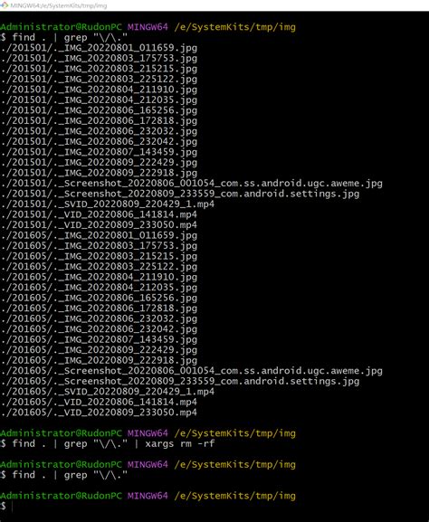 Windows Git Bash Grep