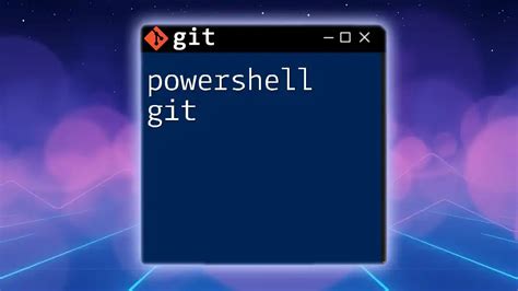 Windows Git Powershell