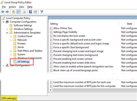 Pengaturan Group Policy Editor