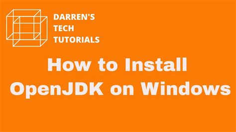 Windows Install Openjdk