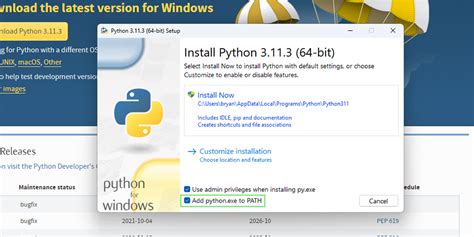 Windows Install Python 3.8