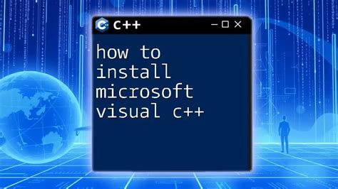 Windows Install Visual C++