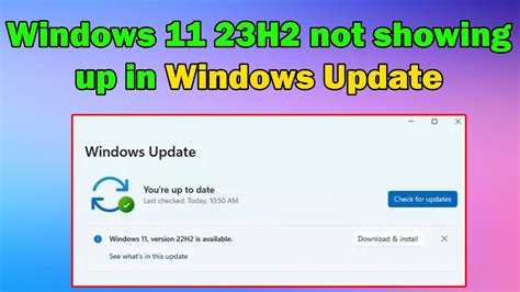 windows is not updating to 23h2