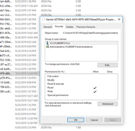 Windows Jupyter Notebook Permission Denied
