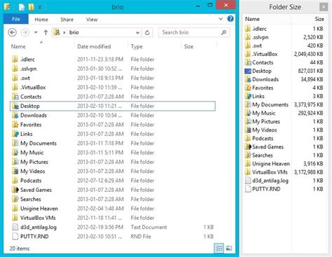 Windows List Folder And Size