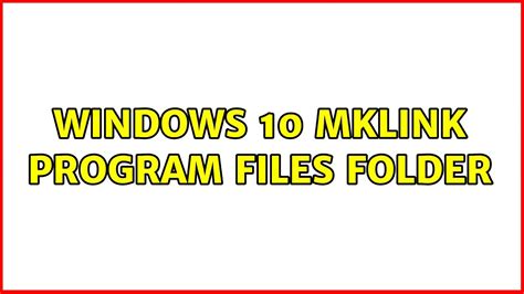 windows mklink folder