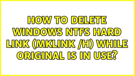 windows remove link mklink