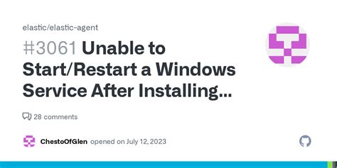 windows restart elastic agent