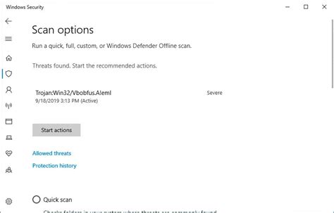 Windows Security Malware Scan