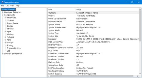 windows see hardware specs