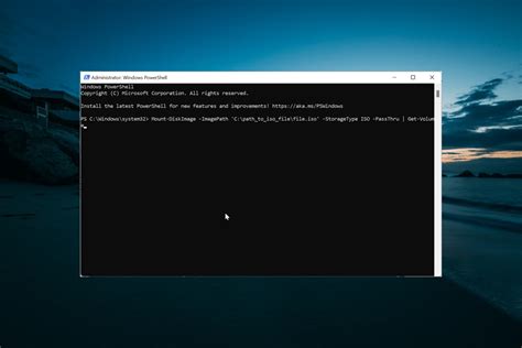 windows server cannot mount iso