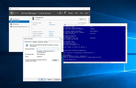 Windows Server Join Domain Powershell