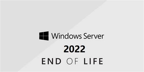 windows server versions end of life list