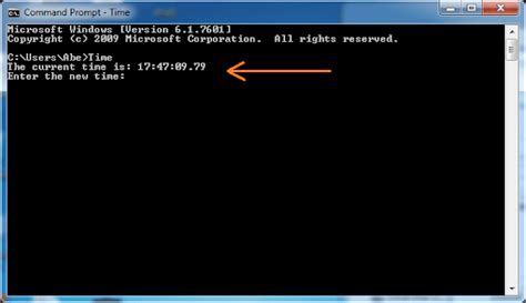 Windows Set Time Command Line