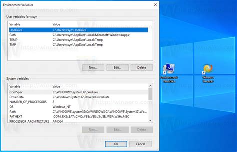 Windows Shortcut Environment Variable