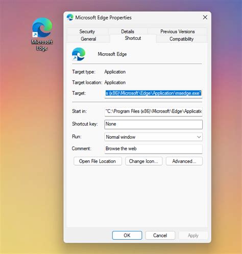 Windows Shortcut With Arguments