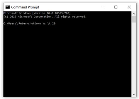 windows shutdown examples