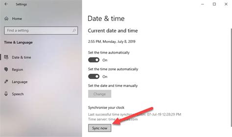 windows sync date time command line