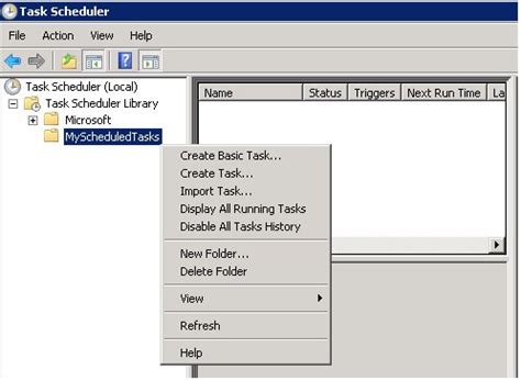 Windows Task Scheduler Sql Query