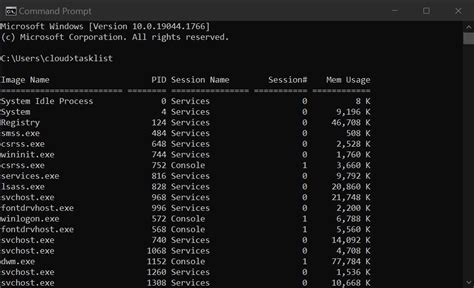 Windows Tasklist Grep Name