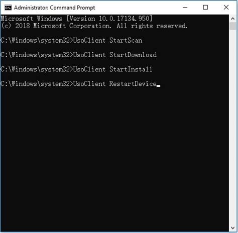 windows update list command line