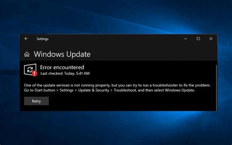 windows update troubleshooter won't run