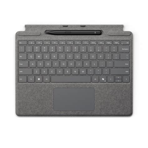 Microsoft Surface Pro X Signature Keyboard with Slim Pen Bundle has an easytohold profile