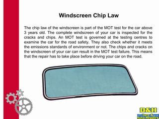 Windscreen Chip Regulations