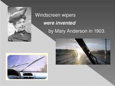 Windscreen Wipers Invented