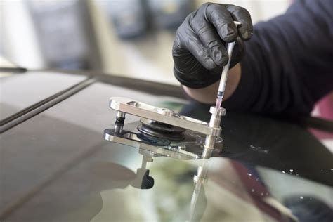 Windshield crack repair process