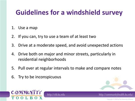 Windshield Survey Powerpoint Example