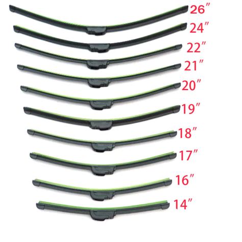 Windshield Wiper Blade Sizes