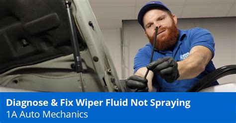 Windshield Wiper Fluid Won't Spray
