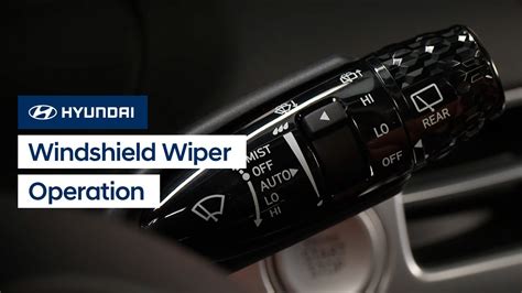 windshield wiper selector settings