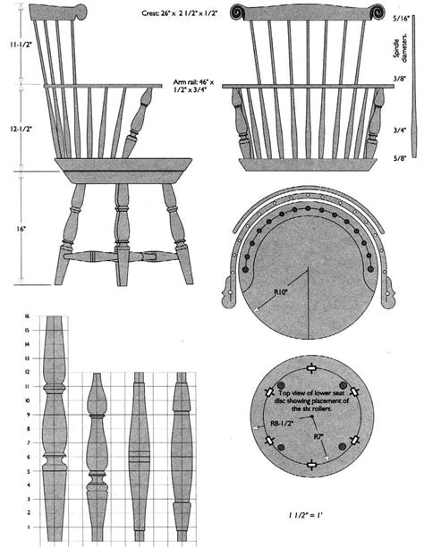 Windsor Chairs Dimensions