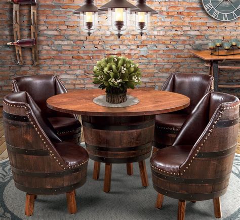Wine Barrel Dining Room Set