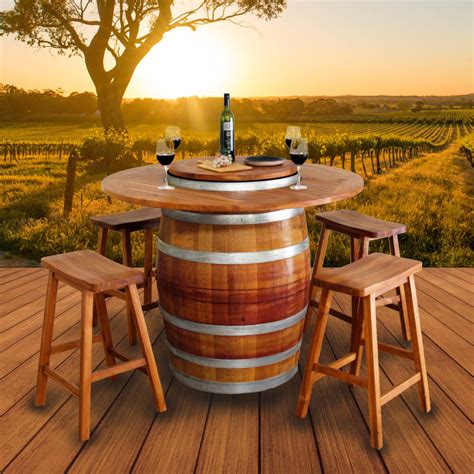 wine barrel furniture near me