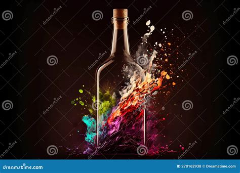 Wine Bottle Exploded