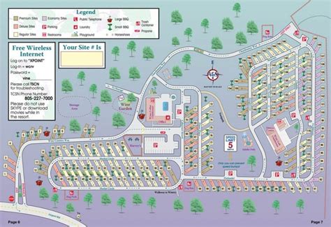 wine country rv resort paso robles site map