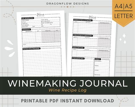 Wine Making Journal