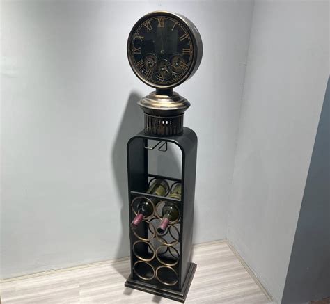 Wine Rack With Clock