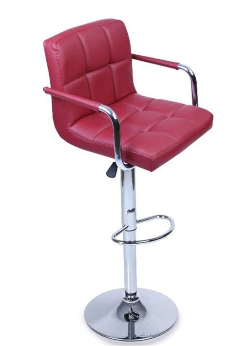 Wine Red Bar Stool