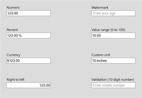 Winforms Numeric Textbox