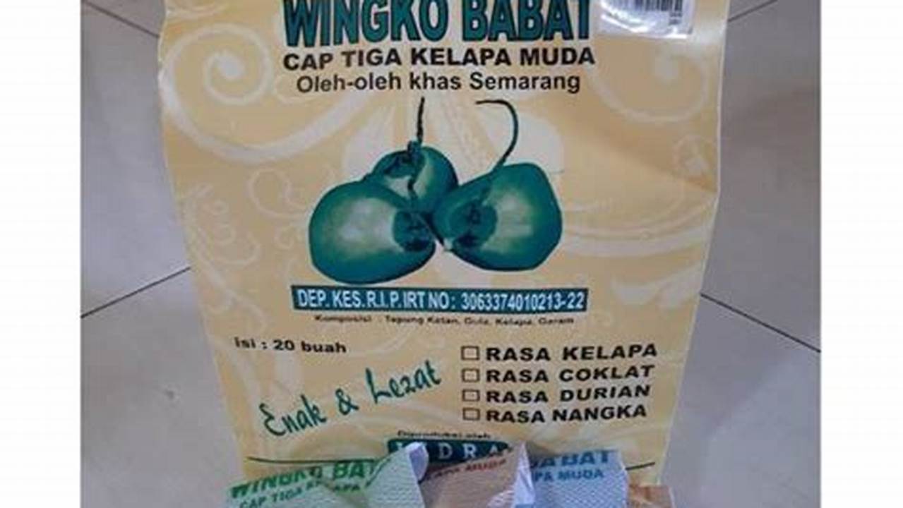 Sensasi Rasa Wingko Babat Cap Tiga Kelapa Muda, Rasa Khas Semarang yang Menggoyang Lidah!