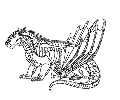 wings of fire all dragons coloring pages