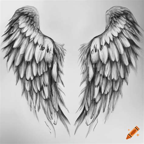 Wings Drawing Pencil