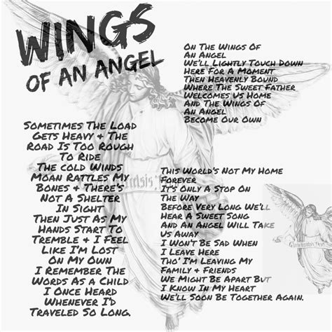 wings of an angel lyrics