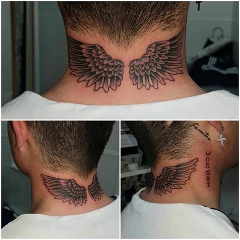 Expert Wings Tattoo Designs On Neck References