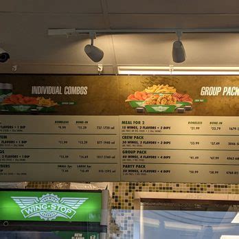 Wingstop Everett Menu