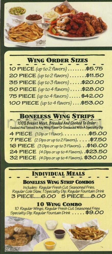Wingstop Menu Houston